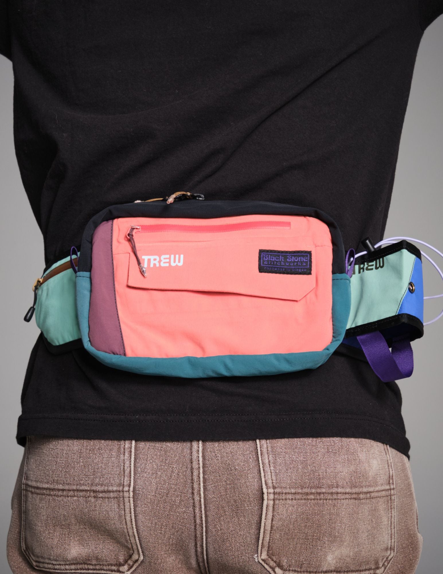 [AFTERLIFE] Upcycled Two Many Trails Hip Pack