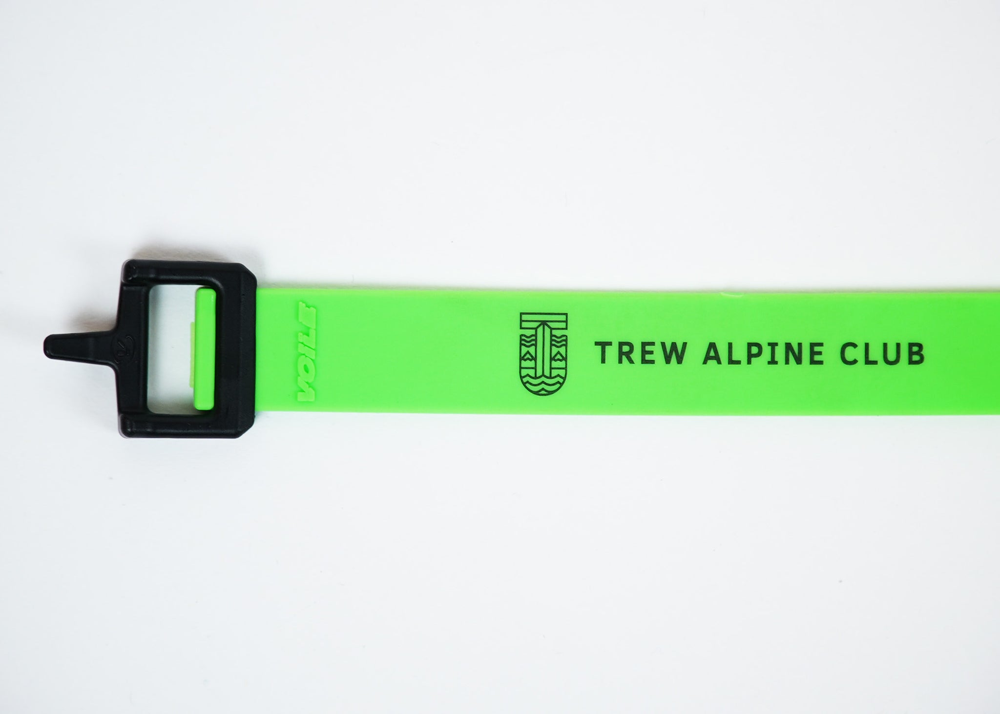Green voile strap, ski strap, alpine club